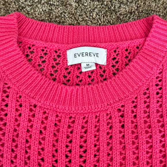 Evereve Hot Pink Knit Short Sleeve Top - Picture 3 of 3